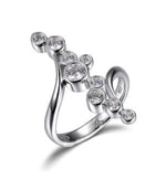 Sterling Silver Enlongated Bubble Ring by ELLE