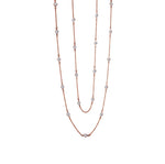 Lafonn's Signature Lassaire Simulated Diamonds Rose Gold Plated Sterling Silver 36"