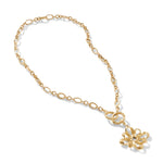 18K Yellow Gold Canang Sari Amulet Keyring Necklace Sz 18 by John Hardy