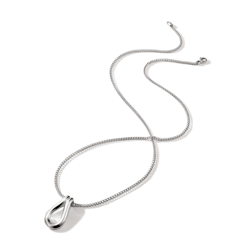Surf Sterling Silver Link Pendant on Chain Necklace by John Hardy