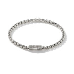 Chains Box Silver 4mm Box Chain Bracelet with Pusher Clasp Sz UL by John Hardy