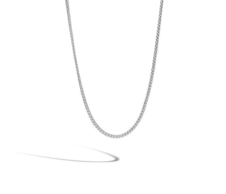 Icon Silver 2.5mm Chain Mini Necklace Sz 18 by John Hardy