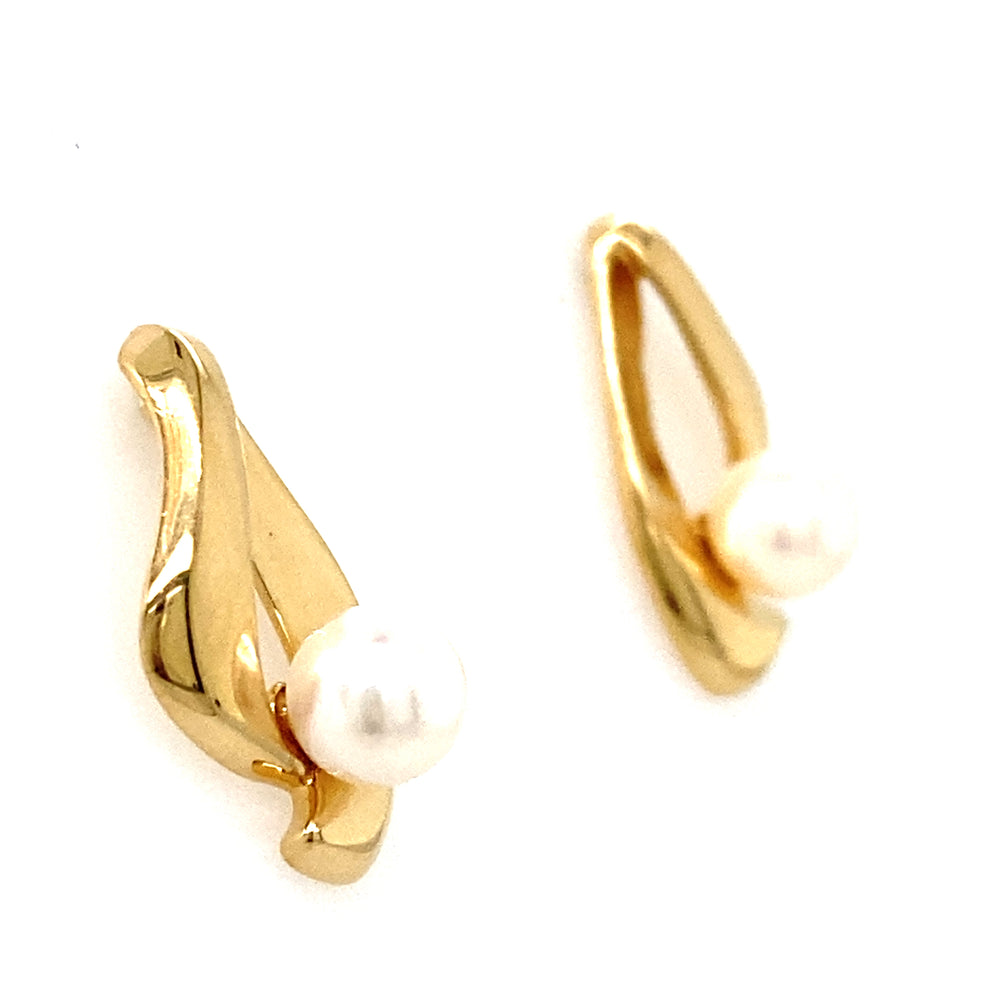 Estate Pearl Drop Earrings