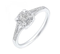 10K White Gold 0.20cttw Diamond Engagement Ring