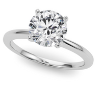 14K White Gold 1.52ct VS1 F LAB GROWN Diamond Engagement Ring