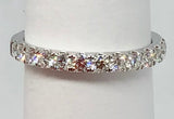 14K White Gold, 0.65cttw G/H VS Diamond Wedding Band by DFU