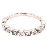 14K White Gold 0.25cttw VS2 GH Diamond Wedding Band by DFU
