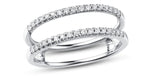 14K White Gold 0.85cttw VS2 G Diamond Insert Wedding Band by DFU
