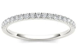 14K White Gold 0.35cttw VS2 G Diamond Wedding Band by DFU
