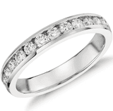 14K White Gold 0.33cttw I1 HI Diamond Wedding Band