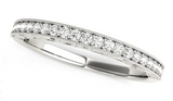 14K White Gold 0.43cttw VS2 G Diamond Wedding Band