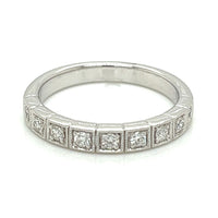 14K White Gold 0.25cttw VS G-H Diamond Wedding Band