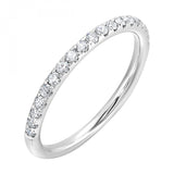14K White Gold 0.25cttw Diamond Wedding Band