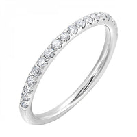 14K White Gold 0.25cttw Diamond Wedding Band