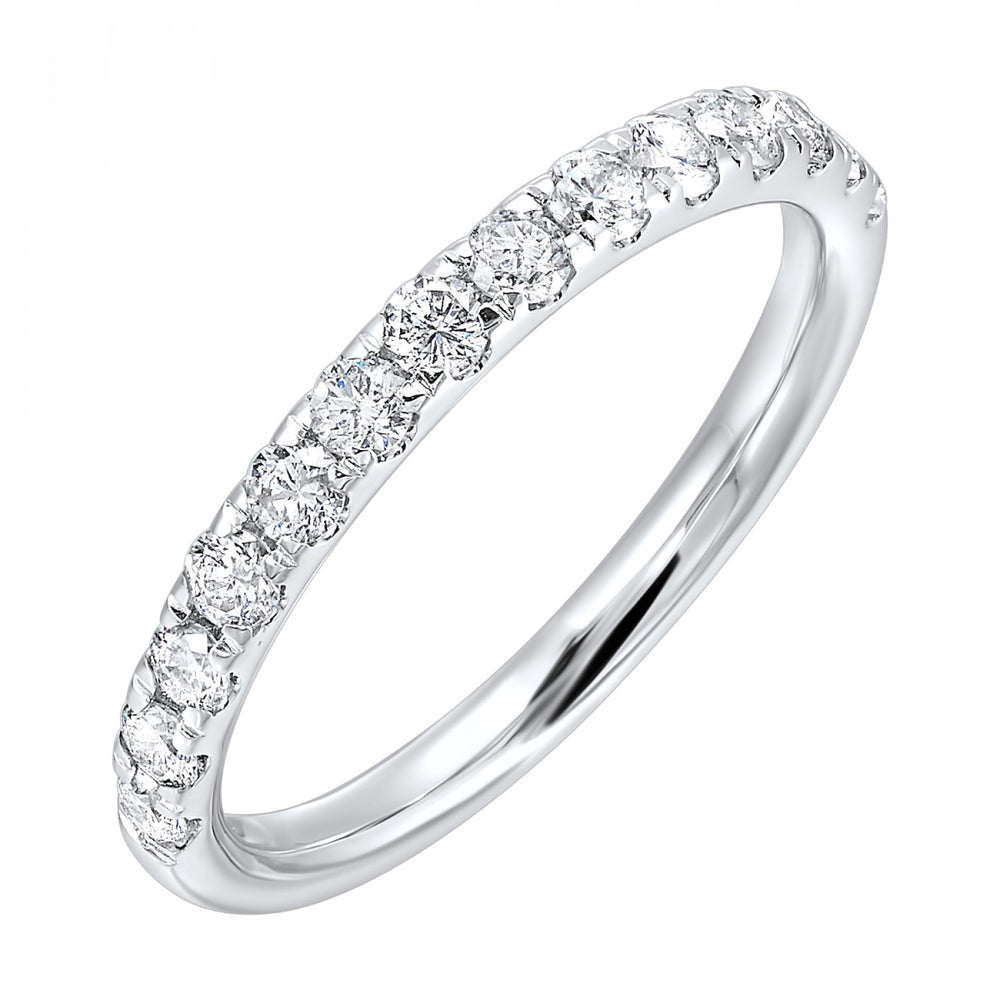 14K White Gold 0.50cttw Diamond Wedding Band