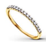 14K Yellow Gold 0.53cttw VS2 G Diamond Wedding Band by DFU
