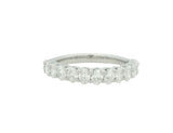 Platinum 1.00cttw VS2 G Oval Cut Diamond Band by DFU