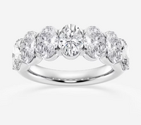 14K White Gold LAB GROWN 4.20cttw Diamond Band by RJM