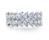18K White Gold 1.54cttw VS GH HOF Aerial Double Dewdrop Ring