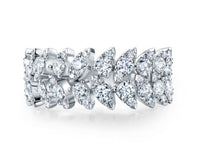 18K White Gold 1.54cttw VS GH HOF Aerial Double Dewdrop Ring