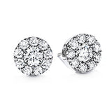18K White Gold Hearts on Fire Fulfillment Stud Earrings