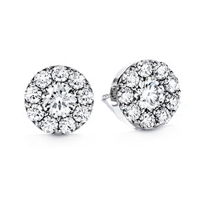 18K White Gold Hearts on Fire Fulfillment Stud Earrings