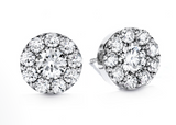 18K White Gold 1.04cttw VS-SI I-J "Fulfillment" Diamond Earrings by HOF
