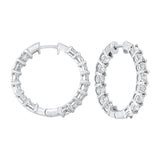 Diamond Hoop Earrings