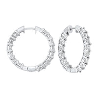 Diamond Hoop Earrings