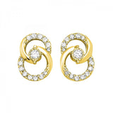 10K Yellow Gold 0.25cttw Diamond Earrings