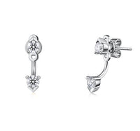 18K White Gold 0.80cttw VS G-H Diamond Aerial Floating Ear Jackets by HOF