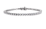 18K White Gold 2.93cttw VS-SI IJ HOF Select Temptation Bracelet 7"