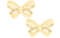 14K Yellow Gold Kiddie Kraft Bow Earrings