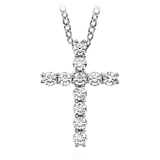 18KW Whimsical Large Cross 0.65cttw VS-SI I-J by Hearts on Fire