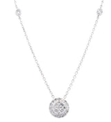 14K White Gold 0.44cttw SI IJ Diamond Necklace 18"