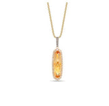 14K Honey Gold 0.31cttw Nude & Choc Diamond & 2.60ct Cinnamon Citrine Pendant by LeVian