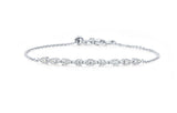 18K White Gold 0.41cttw VS-SI GH Aerial Dewdrop Bracelet by HOF