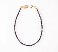 14K Yellow Gold 10.86cttw Black Diamond Bead Bracelet 7"