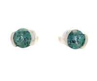 14K White Gold 0.61cttw 4mm Alexandrite Stud Earrings