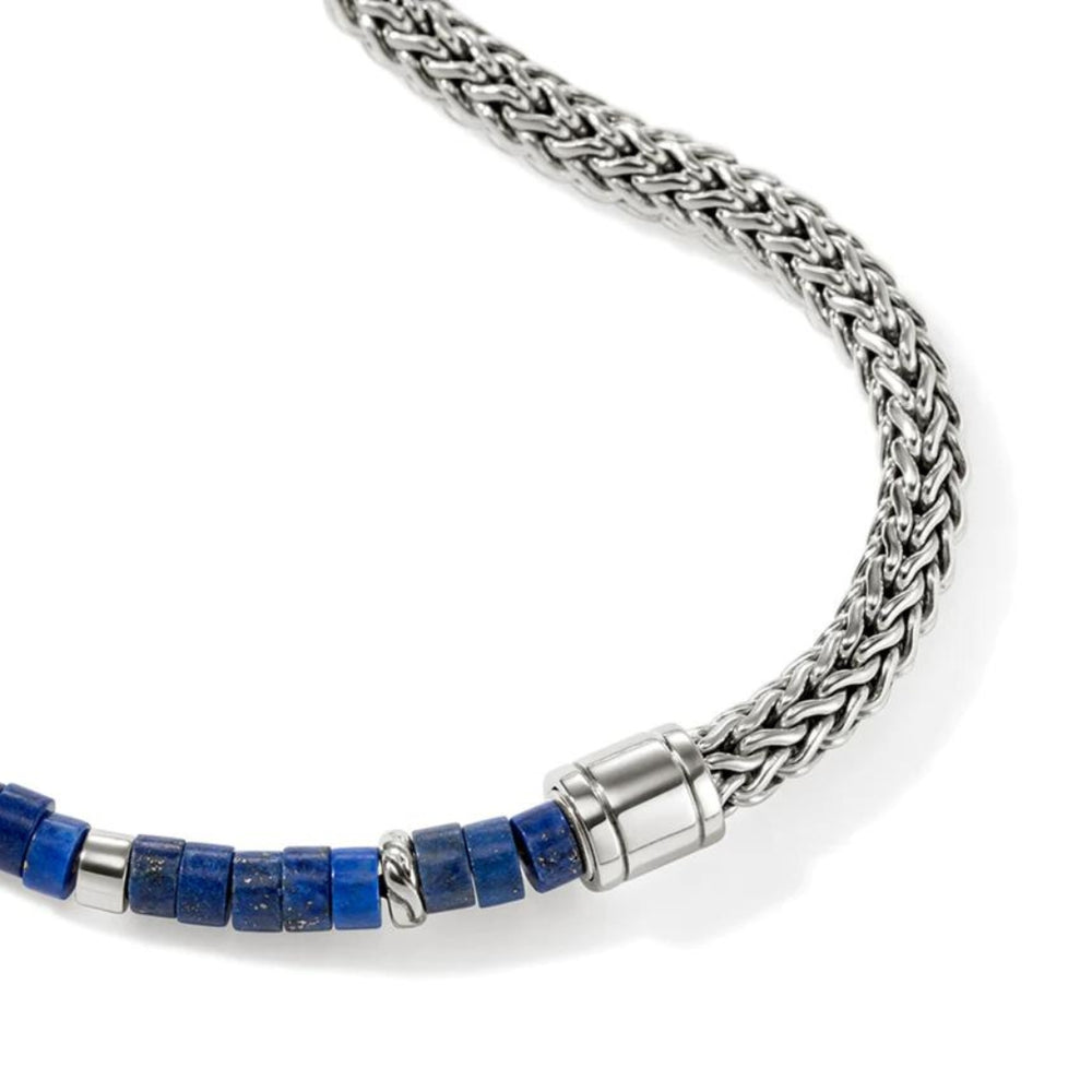 Heishi Silver Bracelet with Lapis Lazuli Beads by John Hardy