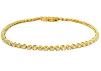 14K Yellow Gold 1.15cttw SI H-I Diamond Bracelet