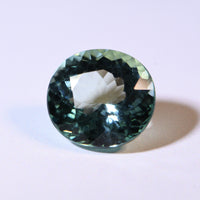 Loose 6.22ct 11.61x10.90x7.08 Light Bluish Green Oval Tourmaline