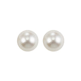 Sterling Silver 7.0mm White Freshwater Pearl Earrings