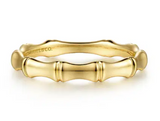 Gold Bamboo Stackable Ring by Gabriel & Co
