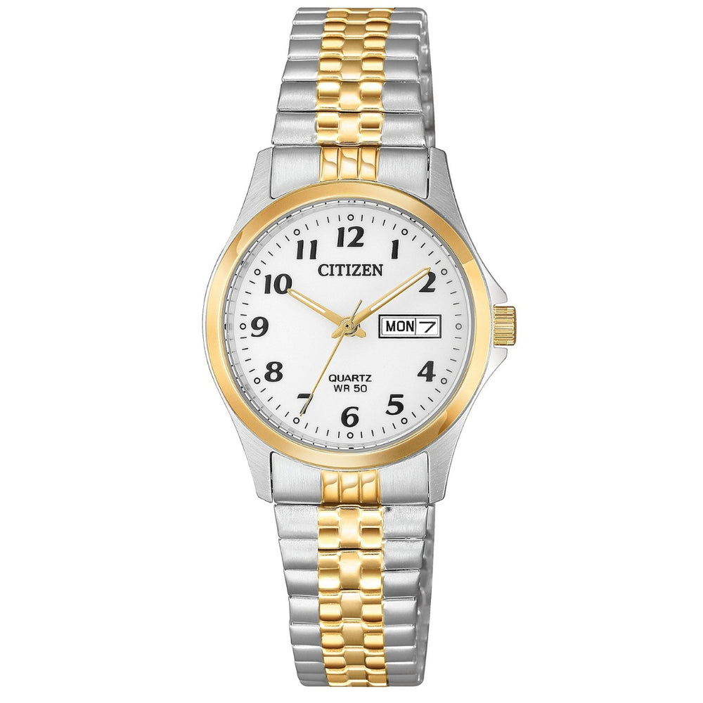 Ladies Quartz Two-Tone Stainless Steel Bracelet Watch by Citizen