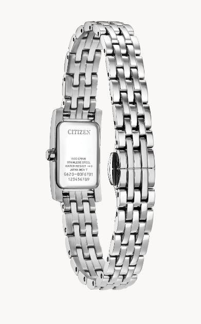 Ladies Eco Drive Petite Palidoro MOP Dial Silver-Tone Watch