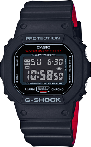 Black x Red Heritage Series with Resin Black & Red Band by G-Shock