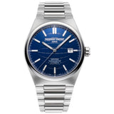 Men's Highlife Automatic Swiss SSteel Case Blue Dial BlueLeather Strap by Frederique Constant