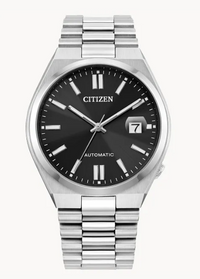 TSUYOSA Automatic Watch with Black Dial