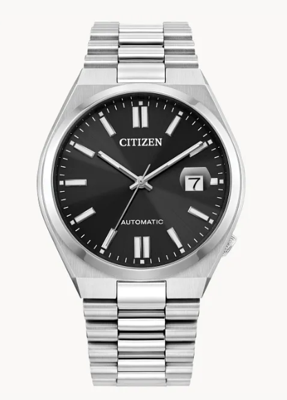 TSUYOSA Automatic Watch with Black Dial